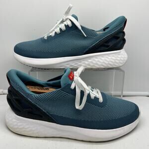 Kizik Shoes Mens 8.5 Athens Knit Sneaker Shoes Hands Comfort Slip On Blue